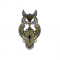 Gold Metallic Owl